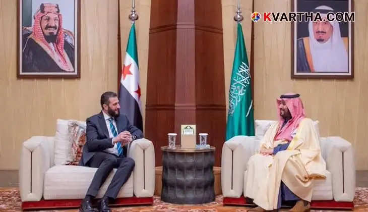 Saudi Crown Prince Mohammed bin Salman meets with Syria’s newly appointed President Ahmed al-Sharaa