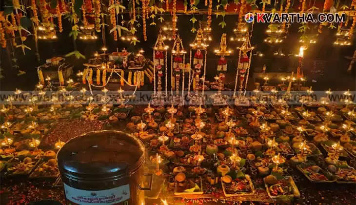 Ritual being performed at Kalleli Oorali Appuppan Kavu