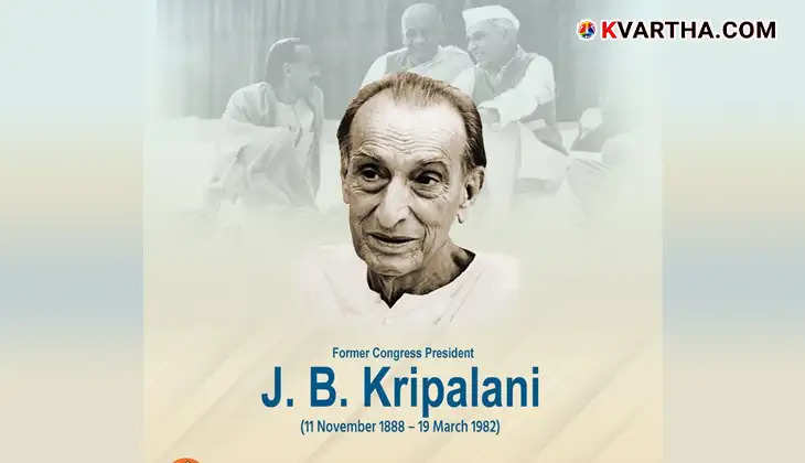 Acarya J.B. Kriplani, freedom fighter, Congress president, independence struggle