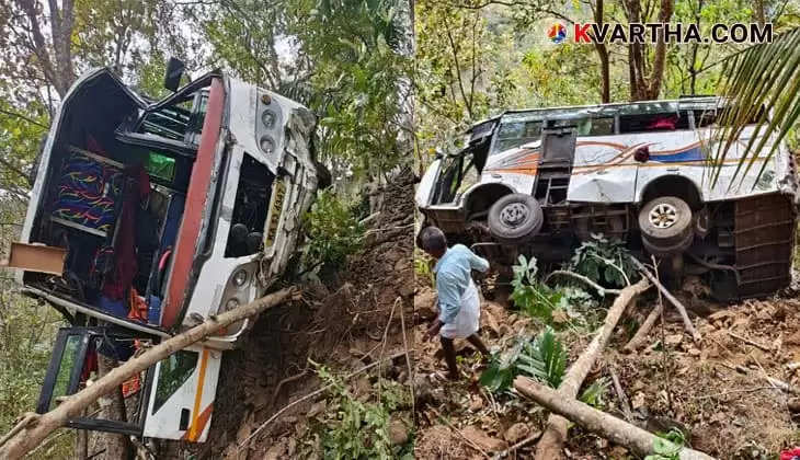 Sabarimala pilgrim bus accident in Wagamon, Kerala