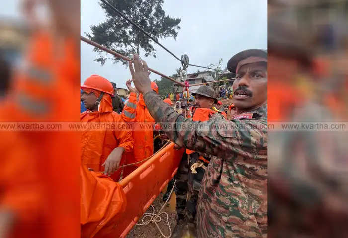 military joins rescue efforts in wayanad landslide crisis