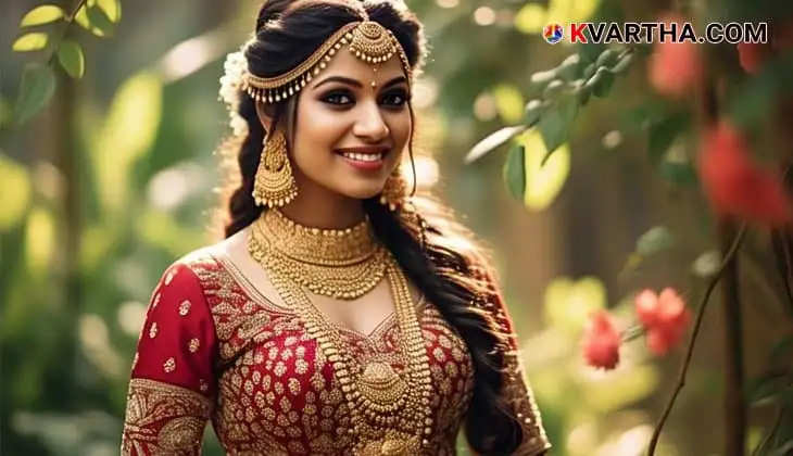 Bride Representing Gold Rate February 20 Kerala