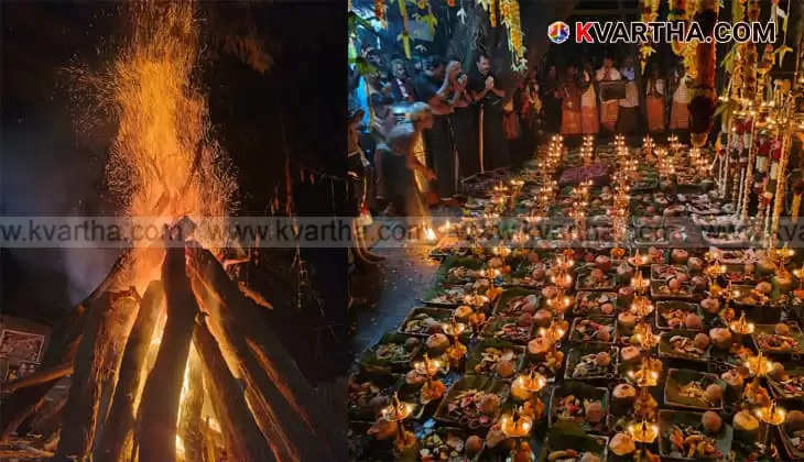 Ritual being performed at Kalleli Oorali Appuppan Kavu