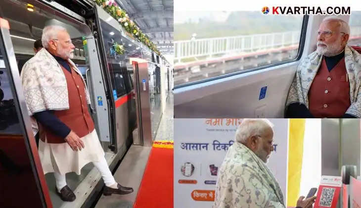  Prime Minister Modi inaugurates the Namo Bharat train connecting Delhi and Meerut.