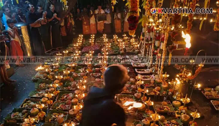 Ritual being performed at Kalleli Oorali Appuppan Kavu