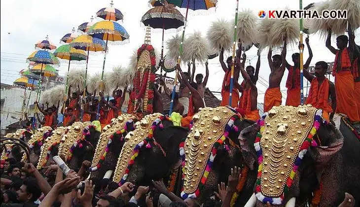  Elephanta in festiel, kerala