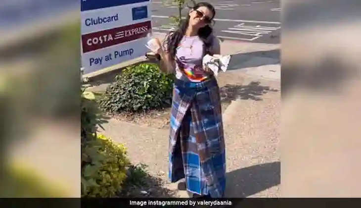Video: Woman Walks In Streets Of London Wearing Lungi, Internet Reacts, Londo, News, Wearing Lungi, Social Media, Humor, Trending, World News