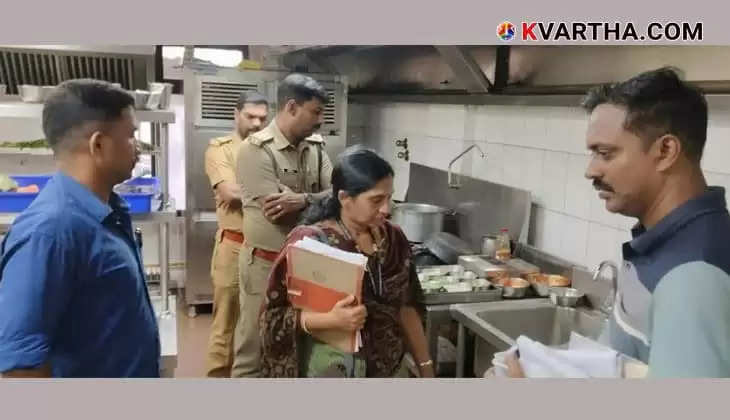 Food safety inspector checking a restaurant