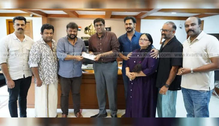 Touch of kindness for wayanad; film crew donates to relief