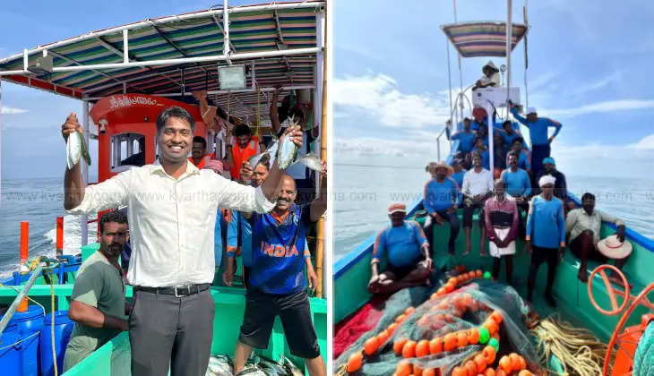 Collector fishing with fishermen on Onam day 4