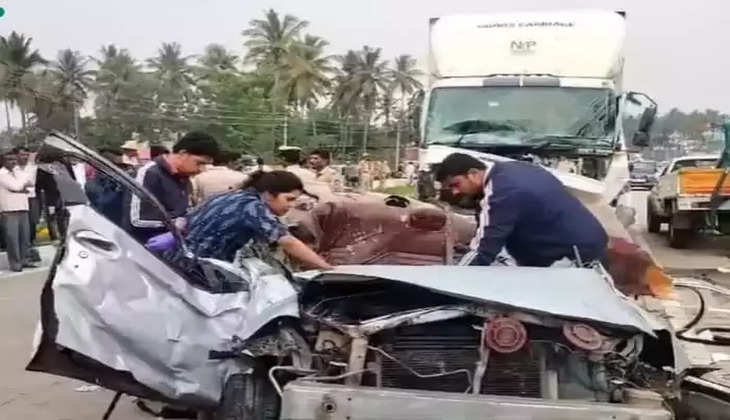 Karnataka: 6 died in car collides with truck, Bengaluru-Mangaluru Highway, Karnataka News, 6 Died 
