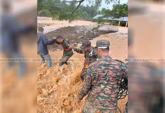 Military Joins Rescue Efforts In Wayanad Landslide Crisis